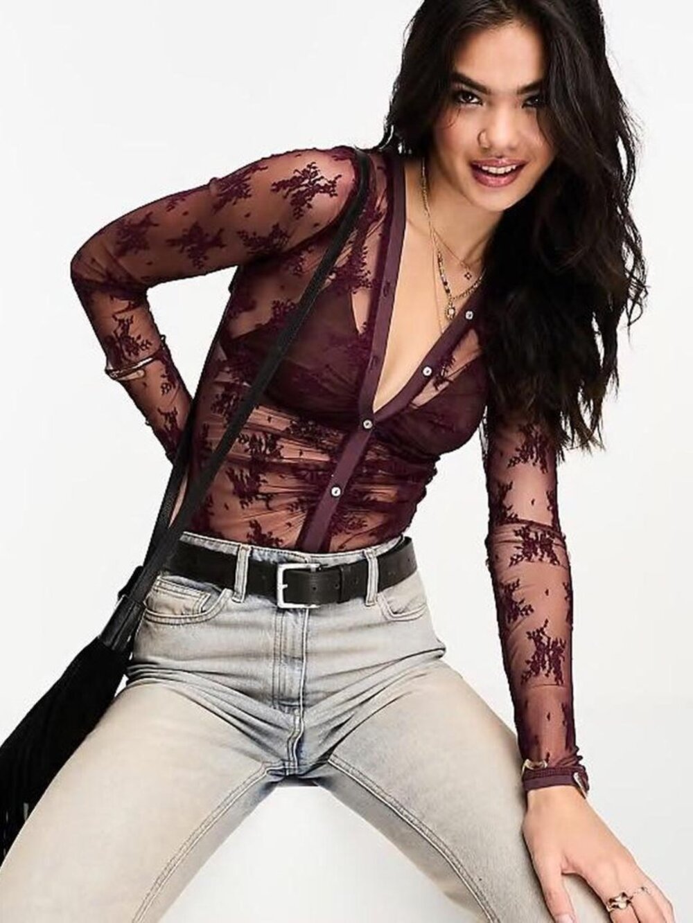 Free People Lady Luxe Bodysuit, Size M